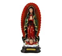 Qaonsciug Statuetta cattolica sicura della statua della resina della Santa Madre religiosa artigianale per la scultura della resina delle decorazioni domestiche