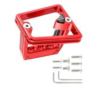 Qaonsciug Tipo pesante Leghe di Alluminio Anteriore Rack Staffe 3 Foro Split Struttura Per Trasporto Sicuro Carichi Su Biciclette Pieghevole Portatori Anteriori Mount Per Biciclette