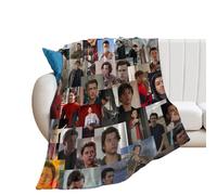 QapLWczK Bella coperta Tom Holland ultra morbida in pile di flanella elegante camera da letto soggiorno divano coperta calda per tutte le stagioni 101,6 x 76,2 cm