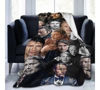 QapLWczK Blanket Mads Mikkelsen Coperta in pile di lana, morbida e confortevole, regalo per divano, ufficio, auto, campeggio, yoga, viaggi, decorazione per la casa, Cozy80 x 60 cm