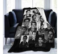 QapLWczK Dylan O'Brien - Coperta ultra morbida in pile di flanella, per tutte le stagioni, leggera, per soggiorno/camera da letto, 127 x 101,6 cm