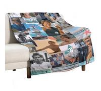 QapLWczK JJ Star Maybank Coperta per aria condizionata, super morbida, da viaggio, coperta in flanella per esterni, regalo alla moda, per ufficio, divano, 76 x 101 cm, stile