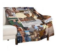 QapLWczK JJ Star Maybank Coperta per aria condizionata, super morbida, da viaggio, coperta in flanella per esterni, regalo alla moda, per ufficio, divano, 76 x 101 cm, stile