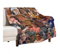 QapLWczK JJ Star Maybank Coperta per aria condizionata, super morbida, da viaggio, coperta in flanella per esterni, regalo alla moda, per ufficio, divano, 76 x 101 cm, stile