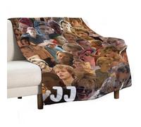 QapLWczK JJ Star Maybank Coperta per aria condizionata, super morbida, da viaggio, coperta in flanella per esterni, regalo alla moda, per ufficio, divano, 76 x 101 cm, stile