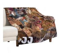 QapLWczK JJ Star Maybank Coperta per aria condizionata, super morbida, da viaggio, coperta in flanella per esterni, regalo alla moda, per ufficio, divano, 76 x 101 cm, stile