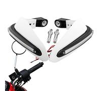 QARIDO Protezioni Antivento per motociclette,Paramani 2 Pezzi con Luce LED per Manubrio Moto - Proteggi Le Mani dal e dai detriti per la Maggior Parte delle motociclette