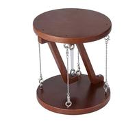 Qarmijaer Tensegrity Table: giocattolo educativo scientifico per adulti, fisica, unisex, facile da montare, decorazione da scrivania in legno marrone