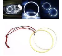 Qasim 1 paio di 120 mm 93SMD COB LED Angel Eyes Angelo Anello Halo Ring per Fendinebbia Fari a led 12V Bianco