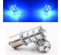 Qasim 1156 BA15S 1141 1003 LED Indicatori di direzione posteriori per auto Luci interne per camper 12V Blu (confezione da 2)