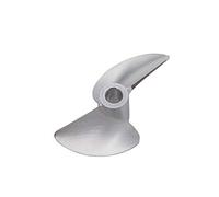QASULER 1 PZ 4mm Albero 2 Pale in Metallo Elica in Alluminio 30mm-45mm 32mm 35mm 38mm 40mm 41mm 44mm Prop RC Barca da Corsa velocità Mono Cat Elica per Motore di Barca(42mm)