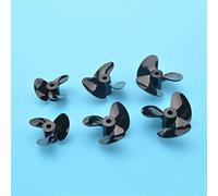QASULER 1 Pz Ad Alta velocità 3mm Prop RC Barca 3 Pale Elica Ad Alta Tenacità Positivo Reverse 3 Lame Paddle Rc Racing Barca Elica per Motore di Barca(D34mm Positive)