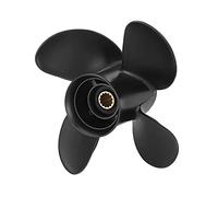 QASULER 10.3x13in RH Motore fuoribordo for Barche Elica in Lega di Alluminio 4 Pezzi Lame Bigfoot Tempi 25HP 30HP Elica per Barche