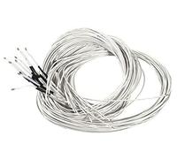 QASULER 12 pz NTC 3950 Termistori Sensore di temperatura Cavo termistore 1M 100k, for stampante 3D RepRap Heatbed Mendel Prusa Sonda termica della stampante