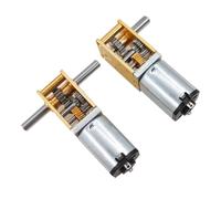 QASULER 1218 N20 Motore riduttore a vite senza fine autobloccante in miniatura 12 V a corrente continua, for motori a doppio albero e ad albero singolo. motor de torno(6v13rpm Single Axis)