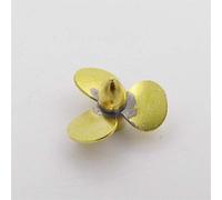 QASULER 1PC 12mm 14mm 16mm 23mm Elica in Rame a 3 Pale, for Mini, Prop Sinistra Mano Destra 2mm Albero RC Boat Scale Marine Submarine Elica per Motore di Barca(D14mm Right Hand)