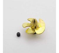 QASULER 1PC 12mm 16mm 18mm 20mm 22mm Elica in Rame a 5 Pale, for Mini, Prop 2mm Albero RC Barca Sottomarino Scala Marine Bilancia Barca Elica per Motore di Barca(D18mm Right Hand)