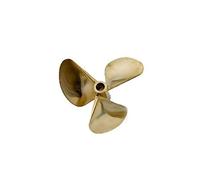 QASULER 1PC Rame Elica Prop P1.4 P1.6 P1.7 Diametro 67mm 70mm 72mm 6.35mm 1/4 "Nitro Benzina RC Barca Marine Yacht Moto d'Acqua Elica per Motore di Barca(D72mm P1.4)
