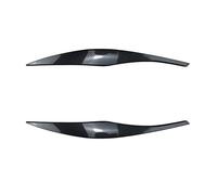 QASULER 2 pezzi di rivestimento for palpebre for fari auto, for serie 3 E90 E91 2005-2011, rivestimento for palpebre for fari auto Adesivo per fari(Carbon Fiber)