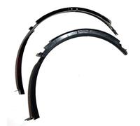 QASULER 2 pezzi di sopracciglio della ruota anteriore, for parafanghi svasati, for Corvette C7 2014-2019 aspetto fibra di carbonio nero lucido Parafanghi allargati(Carbon Fiber Look)