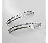 QASULER 2 pezzi Striscia di copertura for specchietto laterale cromato, for NISSAN, for Qashqai, J11 2014 2015 2016 2017 2018 2019 Abs ABS Decorazione per bocchette di aerazione dell'auto(Silver)