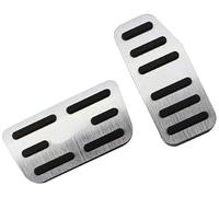 QASULER 2 pz/set AT Pedali for auto, for JAZZ, 2011-2020 Parti di ricambio Accessori Copertura protettiva for pedale freno automatico Set di copri pedali per auto(Silver)