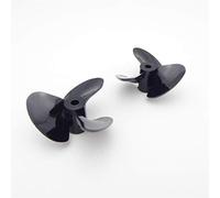 QASULER 2PCS Modello di Barca Destra Sinistra Mano PC Elica Prop 26mm 30mm 34mm 3mm 4mm Albero RC Barca Jet Mono Giocattolo Marine Elica per Motore di Barca(D30xd4mm Left Hand)