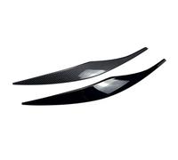 QASULER 4 adesivi for fari anteriori lucidi neri for auto, sopracciglia, palpebre, ciglia, for Serie 3 E90 E91 320I 05-12 Adesivo per fari