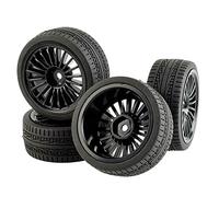 QASULER 4 pezzi Pneumatici Grip Wheel, for HSP Racing, 1/10 1:10 On-Road Car RC Rim04-6093 Pneumatici per auto RC(Rim04H-6093)