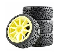 QASULER 4 pezzi pneumatici Speed inserto ruota spugna, for HSP, for HPI, 1:10 Touring Car RC 910-8001 Pneumatici per auto RC(910Y-8001)