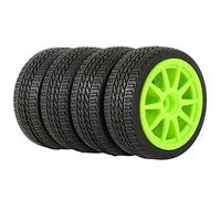 QASULER 4 pezzi Speed Tires Wheel Insert Sponge, for HSP, for HPI, 1/10 1:10 Touring Car RC 910-6091 Pneumatici per auto RC(910G-6091)