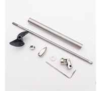 QASULER 4mm Albero Motore Manicotto Albero Dritto 36mm PC Elica 3.0mm 4mm 5mm Giunto Assemblare Kit RC Barca Motoscafo Mono Marine Elica per Motore di Barca(L20cm Coupler 6.0mm)