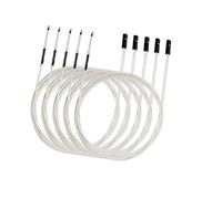 QASULER 5 pezzi NTC 3950 100K Termistore con 1 metro di cablaggio e testa a perno femmina for piano riscaldato for stampante 3D RepRap, for Hot End Sonda termica della stampante