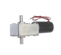 QASULER 5840 31zys Motore piccolo CC 12 V Riduttore con cambio autobloccante 24 V Motore a doppio albero con coppia elevata for riduttore ventola motor de torno(16rpm 24v)
