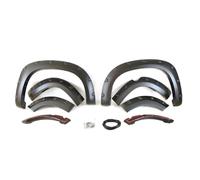 QASULER ABS parafanghi neri ruota, for Toyota, Land Crusier Prado 2014-2017 fuoristrada Car Styling Wheel Eyebrow Pickup Accessori Parafanghi allargati