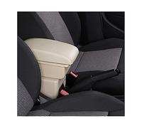 QASULER Accessori auto, for Ford, Fiesta, 2011-2018 Box bracciolo for auto Scatola portaoggetti for console centraleBraccioli for auto Bracciolo per auto(BLACK B4 Beige 3usb)