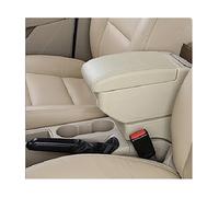 QASULER Accessori for auto, for Ignis 2016-2022 Scatola bracciolo for auto Scatola portaoggetti for console centrale a doppio strato Portabicchieri retrattile Bracciolo per auto(BLACK E Beige 9 Usb)
