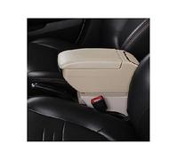 QASULER Accessori for auto, for Ignis 2016-2022 Scatola bracciolo for auto Scatola portaoggetti for console centrale a doppio strato Portabicchieri retrattile Bracciolo per auto(BLACK F Beige No Usb)