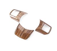 QASULER Accessori for la decorazione del volante dell'auto con venature legno, for Jeep, Wrangler Patriot Compass Cherokee dal 2011 in poi Modanatura per bocchette di ventilazione auto