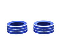 QASULER Accessori interni Audio Stereo Volume Controllo Manopola Pulsante Anello Decorazione Copertura Car Styling, for VW, for, Mk2 2019 2018 Modanatura per bocchette di ventilazione auto(Blue)