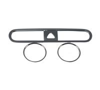 QASULER Accessori interni Centro Aria Condizionata Presa AC Vent Telaio Modanatura Copertura Trim, for Hyundai, Kona Encino Kauai 2020 2019 2018 Rivestimento bocchetta aria(Steel Black 3PCS)