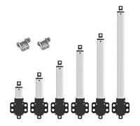 QASULER Attuatore lineare piccolo DC6V 12V 24V 150mm/s 200mm Forza 15kg Motore elettrico for apriporta for armadietti e finestre Robotics con staffa gratuita motor de torno(24v 75mm Stroke Load 70n)
