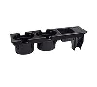 QASULER Auto Nero Console Centrale Portabicchieri Portabottiglie for bevande Portamonete, for BMW, Serie 3 E46 323i 318I 320I 1998-2006 51168217953 Portabicchieri nella console centrale(Black-1 Set)