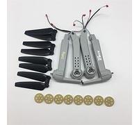 QASULER Braccio for drone con lama dell'elica, include motore, ingranaggi, luce, ecc., for S162 GPS Rc Drone 4K Camera Quadcopter Pezzi di ricambio Braccio di manutenzione per droni FPV(Light Grey)
