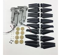 QASULER Braccio for drone con lama dell'elica, include motore, ingranaggi, luce, ecc., for S162 GPS Rc Drone 4K Camera Quadcopter Pezzi di ricambio Braccio di manutenzione per droni FPV(Burgundy)