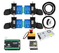 QASULER Bundle controller Mach3 USB Uc300 a 4 assi con motori passo-passo a circuito chiuso da 3 nm for macchine CNC Oxman/Ultimate Bee/Queenbee Pro motor de torno