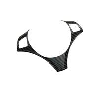 QASULER Car Styling, for, Serie 1 3 E87 E90 Volante automatico in fibra di carbonio Pulsanti Decorazione Cornice Adesivi e decalcomanie Finiture Adesivo decorativo per volante(BLACK Carbon fiber)