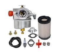 QASULER Carburatore con Filtro dell'Aria di Ricambio, for Tecumseh, 35066 632795 632046A 632078A 632099 632795A TVS90 TVS100 ECV100 TVS1 D24 20 Kit carburatore