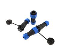 QASULER Connettore di aggancio impermeabile Sp16 2/3/4/5/6/7/8/9 pin IP68 Connettore for cavo di alimentazione Spina maschio e presa femmina connettore elettrico esterno(Docking 4p)
