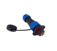 QASULER Connettore flangiato impermeabile Sp16 2/3/4/5/6/7/8/9 pin IP68 connettore for cavo di alimentazione spina maschio e presa femmina connettore elettrico esterno(Flange 5p)